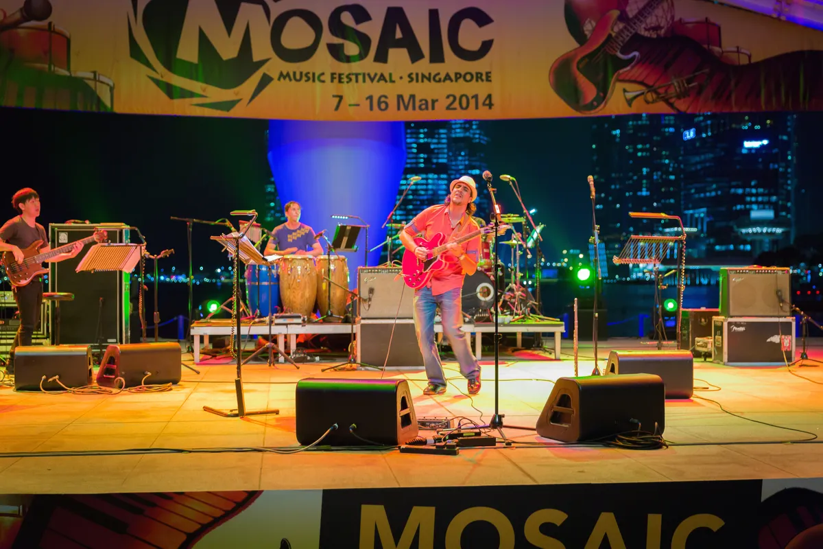 Ernesto Castillo on the Mosaic Music Festival stage in Singapore